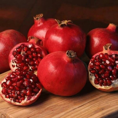 juicy fresh red pomegranate